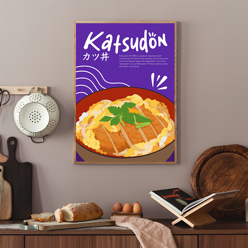 Poster Masakan Jepang Minimali - Japanese Lifestyle Food ulasan dan harga