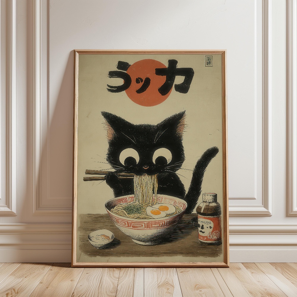 Kucing Hitam Makan Ramen Taman - Lifestyle Of Japanese ulasan dan harga