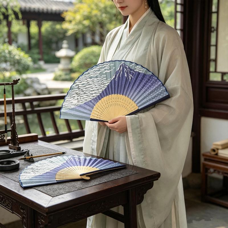 Kipas Lipat Bambu Ukiyoe Wave, - Fan Sensu Folding ulasan dan harga