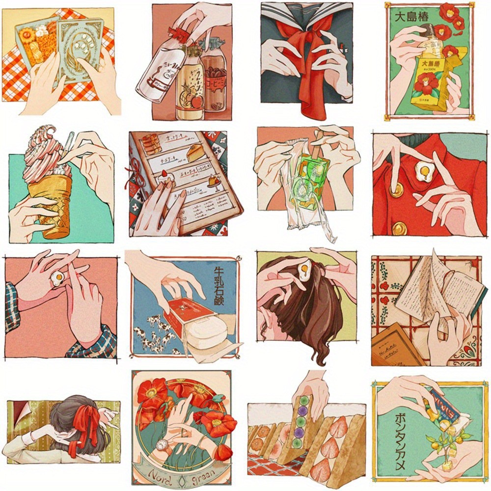 50Pcs Stiker Gaya Tradisional  - Lifestyle Of Japanese ulasan dan harga